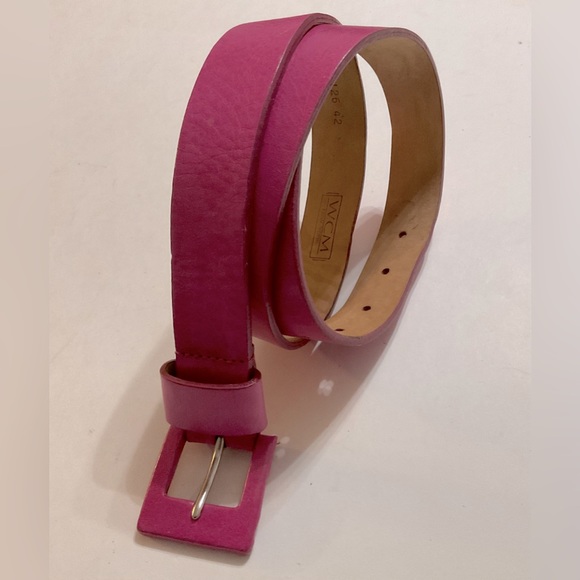 WCM pink leather belt for women. size - L. Used. good condition. main image 7